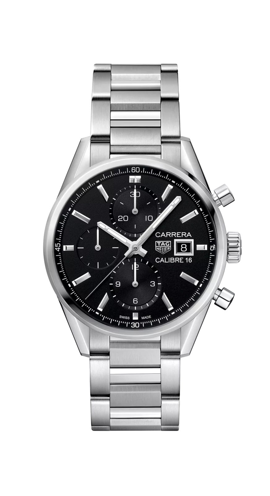 Kişi qol saatı TAG Heuer Carrera, cilalanmış polad, 41 mm — CBK2110BA0715 - Image 6