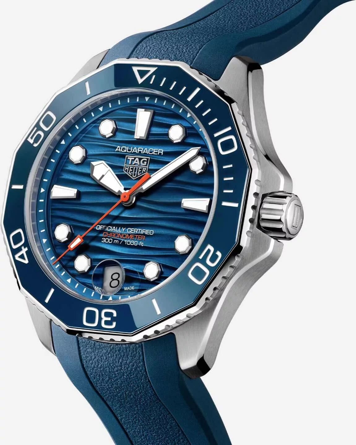 Kişi qol saatı TAG Heuer Aquaracer, donuq/cilalanmış polad, 42 mm — WBP5111FT6259