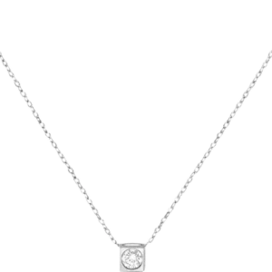 Boyunbağı Dinh Van Le Cube Diamant, ağ qızıl, brilyant — 608113W