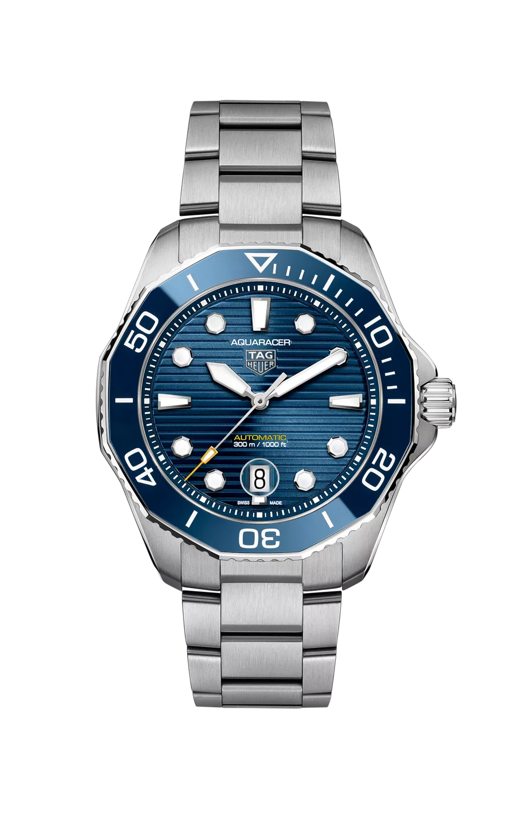 Kişi qol saatı TAG Heuer Aquaracer, donuq/cilalanmış polad, 43 mm — WBP201BBA0632 - Image 6