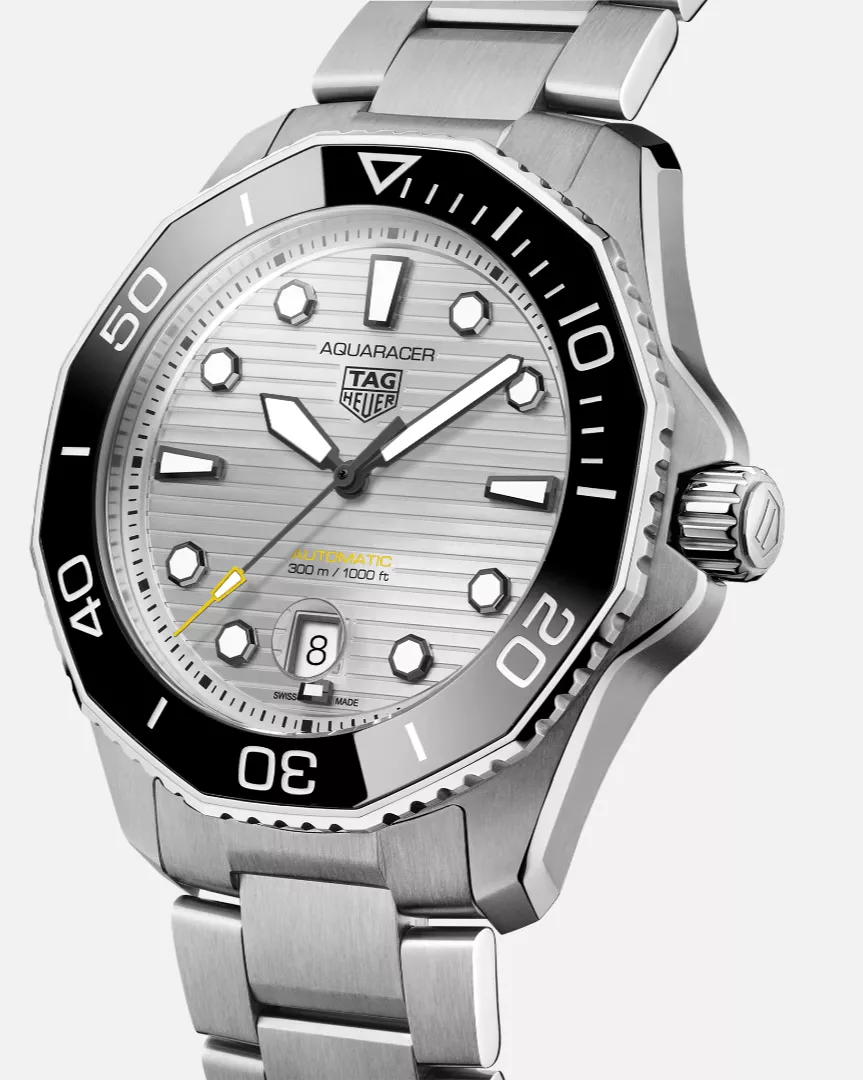 Kişi qol saatı TAG Heuer Aquaracer, donuq/cilalanmış polad, 43 mm — WBP201CBA0632