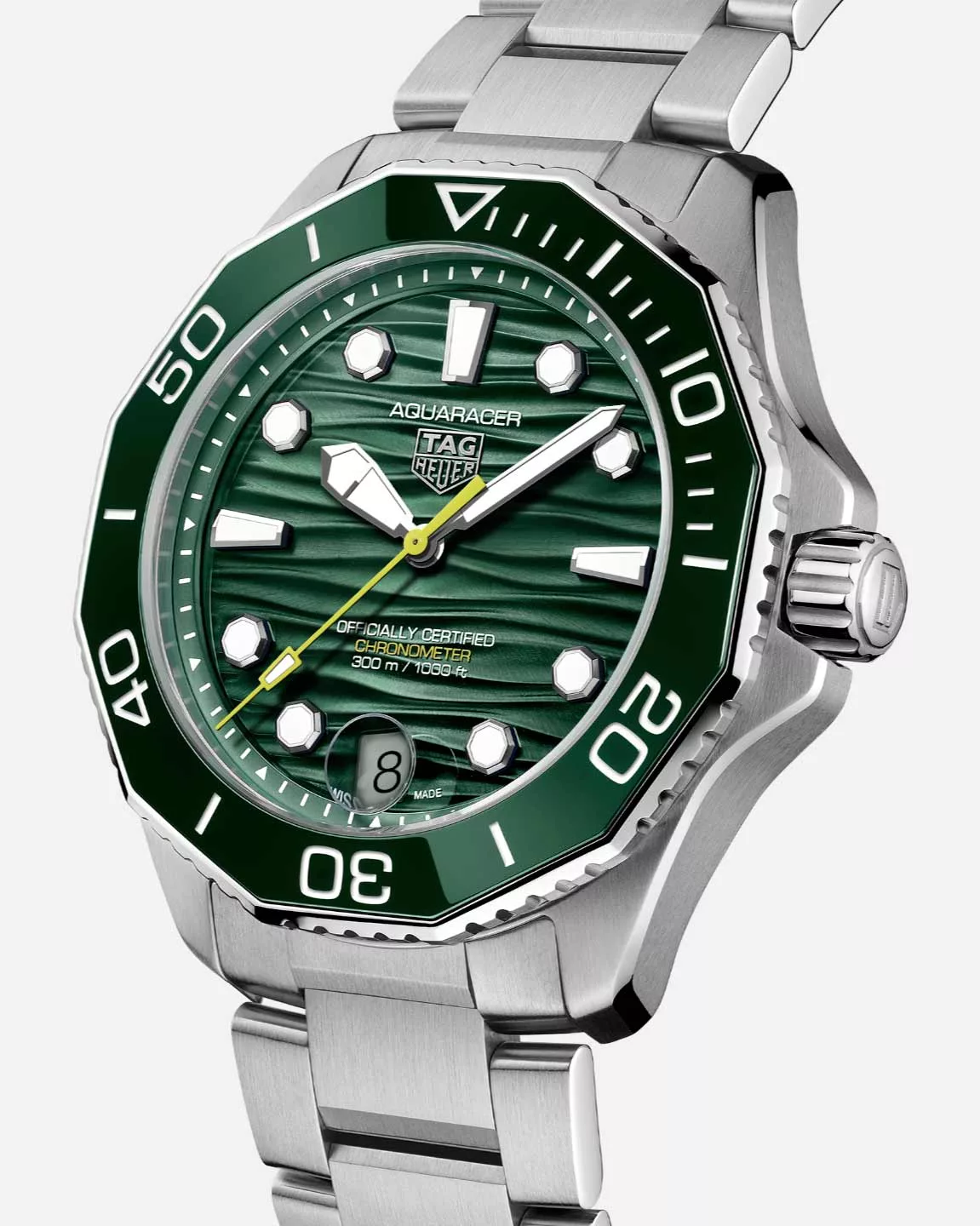 Kişi qol saatı TAG Heuer Aquaracer, donuq/cilalanmış polad, 42 mm — WBP5116BA0013