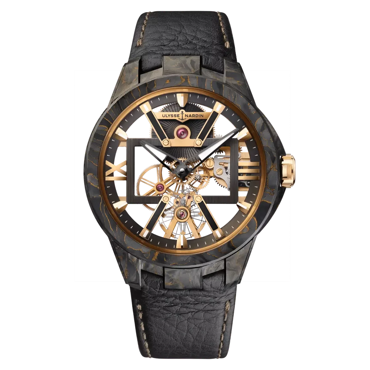 Kişi qol saatı Ulysse Nardin Blast, karbon®/ qızıl, 43 mm — 3715260CARB