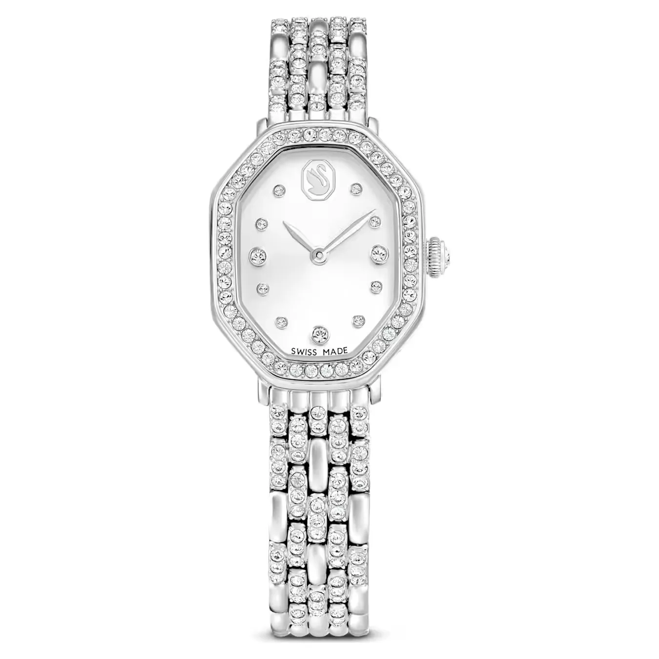 Qadın qol saatı Swarovski, paslanmayan polad, 32 x 23 mm — 5698690