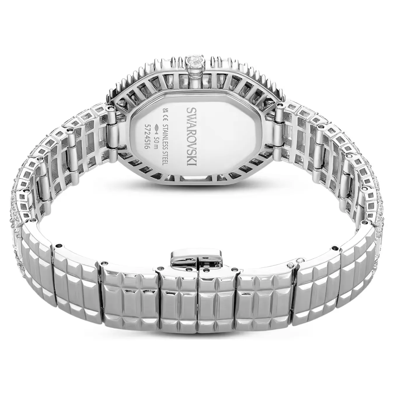 Qadın qol saatı Swarovski, paslanmayan polad, 30 x 25 mm — 5724516 - Image 3