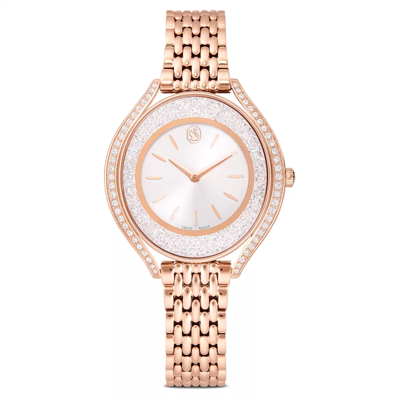 Qadın qol saatı Swarovski, paslanmayan polad, 40 x 35 mm — 5730140