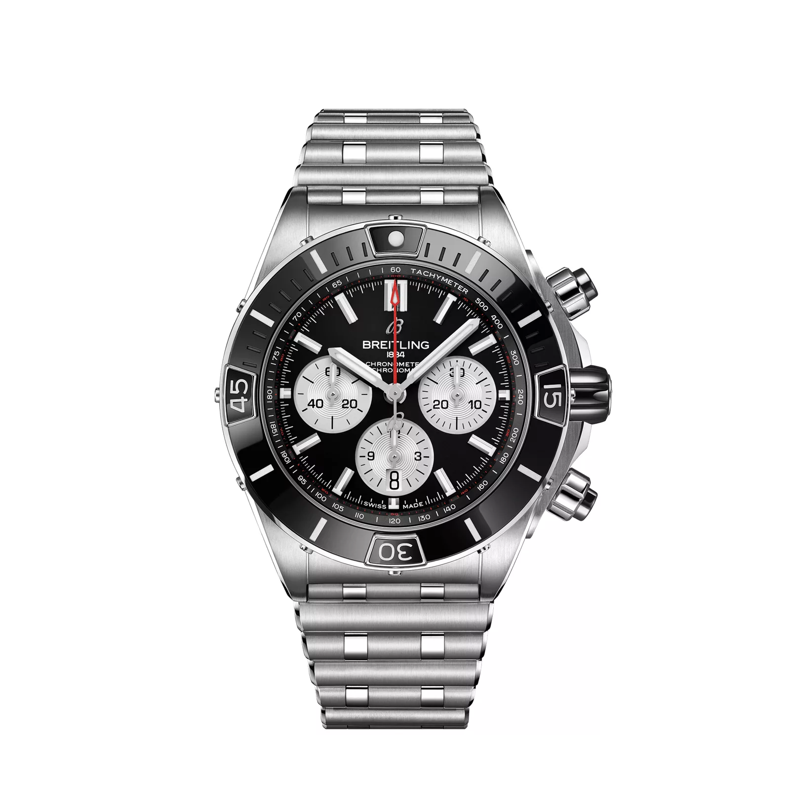 Kişi qol saatı Breitling Chronomat, paslanmayan polad, 44 mm — AB0136251B1A1