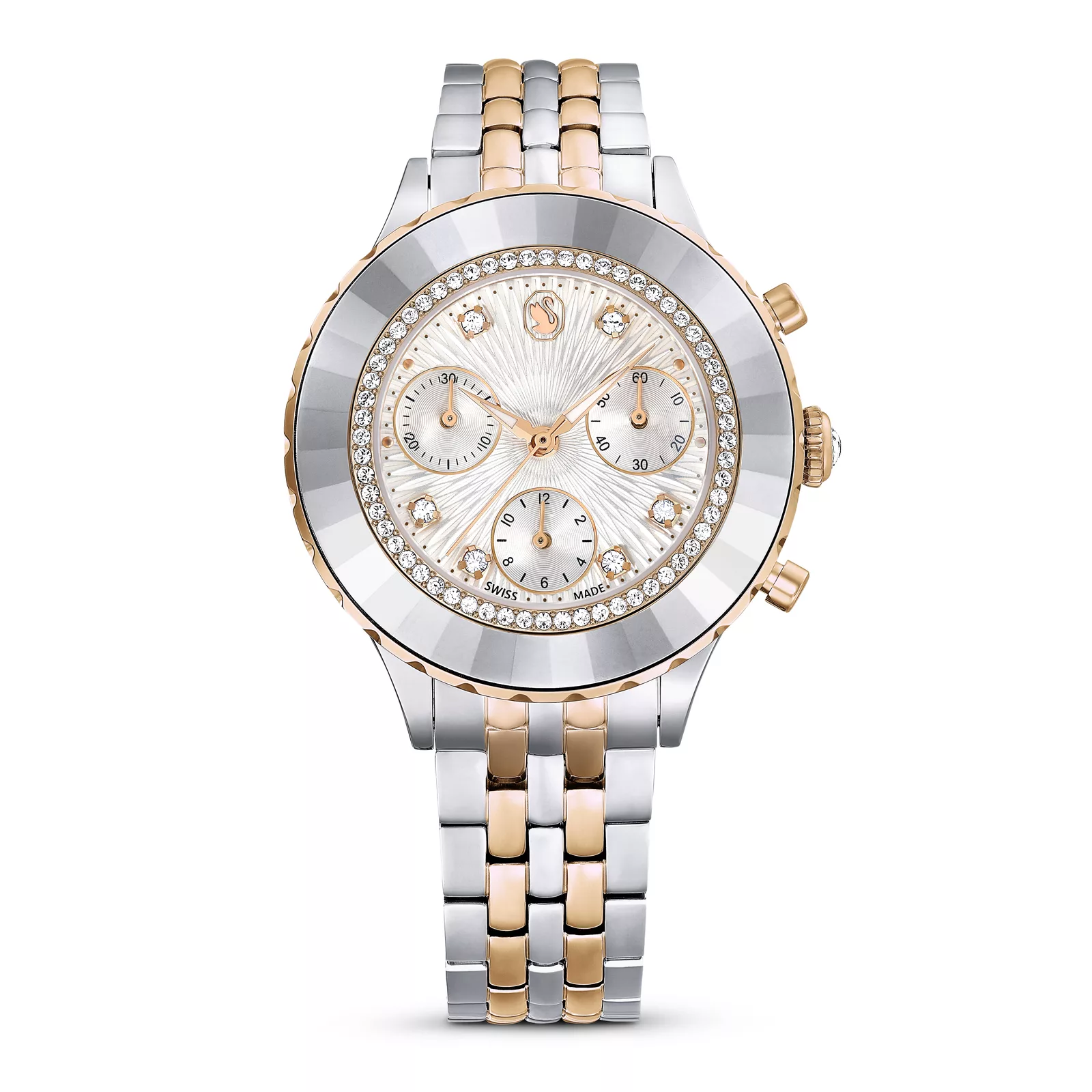 Qadın qol saatı Swarovski, paslanmayan polad, 42,6 x 37 mm — 5672937