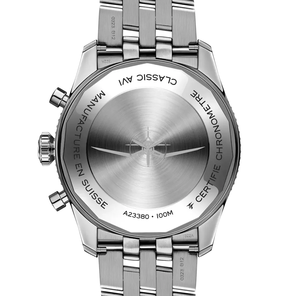 Kişi qol saatı Breitling Classİc AVI, paslanmayan polad, 42 mm — A233801A1C1A1 - Image 4