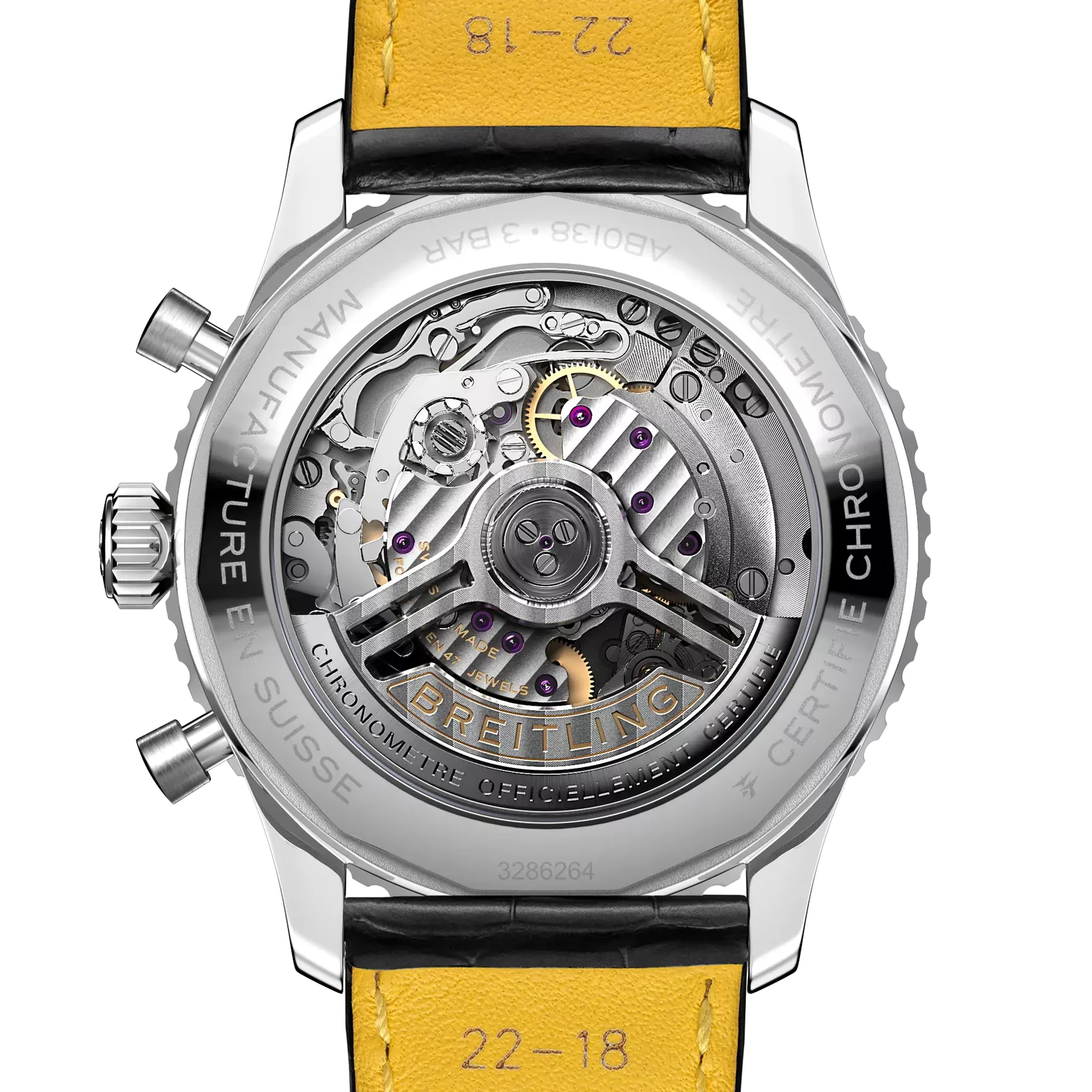 Kişi qol saatı Breitling Navitimer, paslanmayan polad, 43 mm — AB0138241G1P1 - Image 4