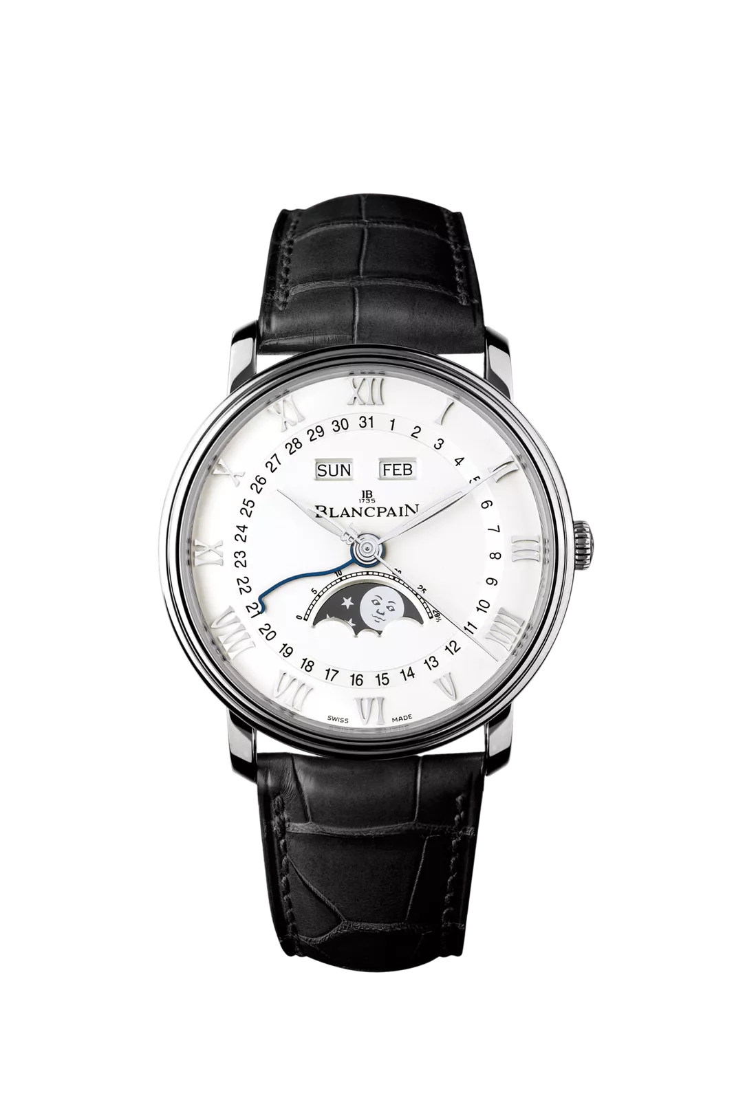 Kişi qol saatı Blancpain Villeret, polad, 40 mm — 6654112755B