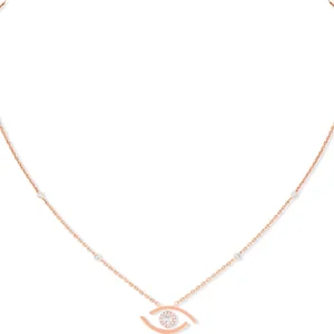 Boyunbağı Messika Lucky Eye, çəhrayı qızıl, brilyant — 07524PG