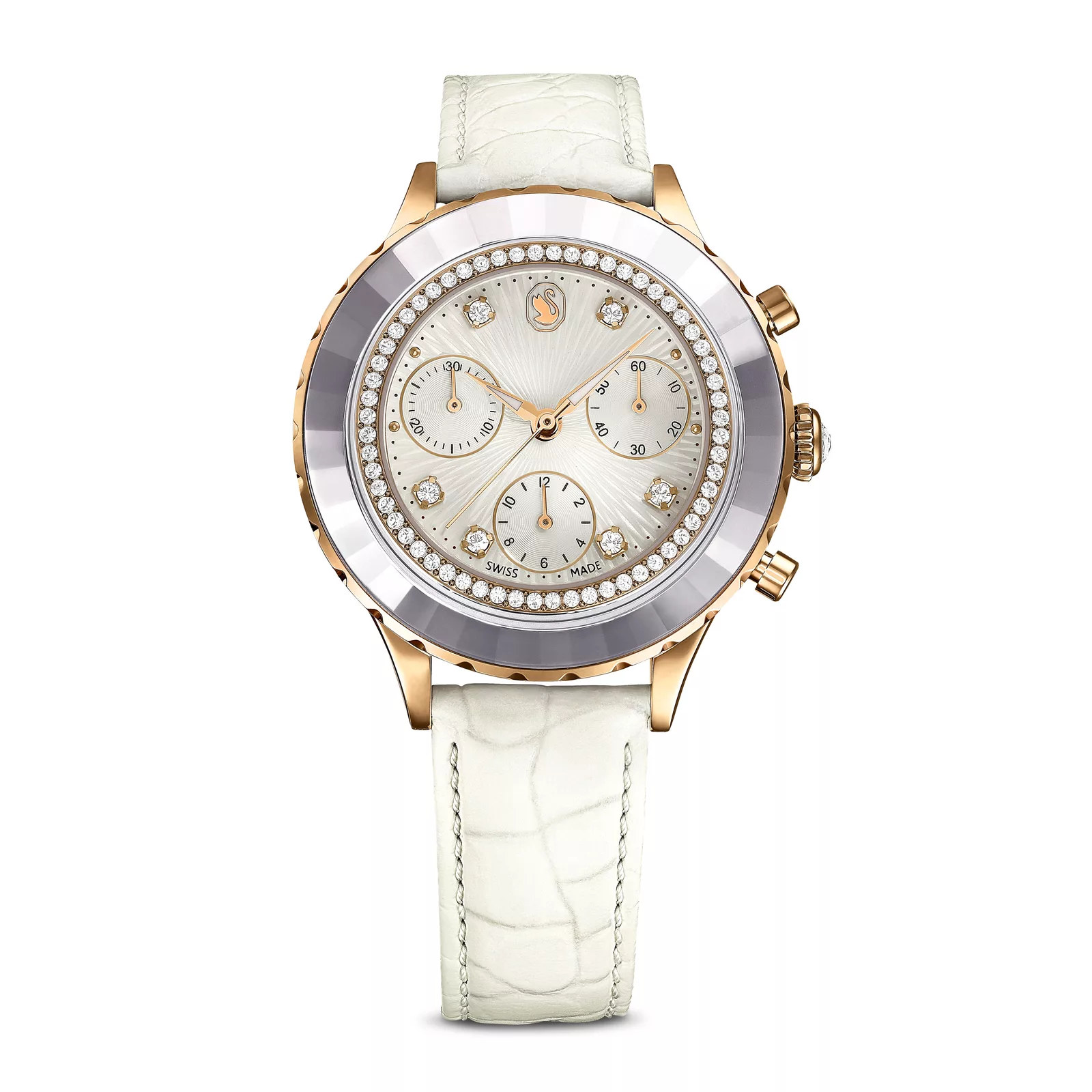Qadın qol saatı Swarovski, paslanmayan polad, 42,6 x 37 mm — 5671150