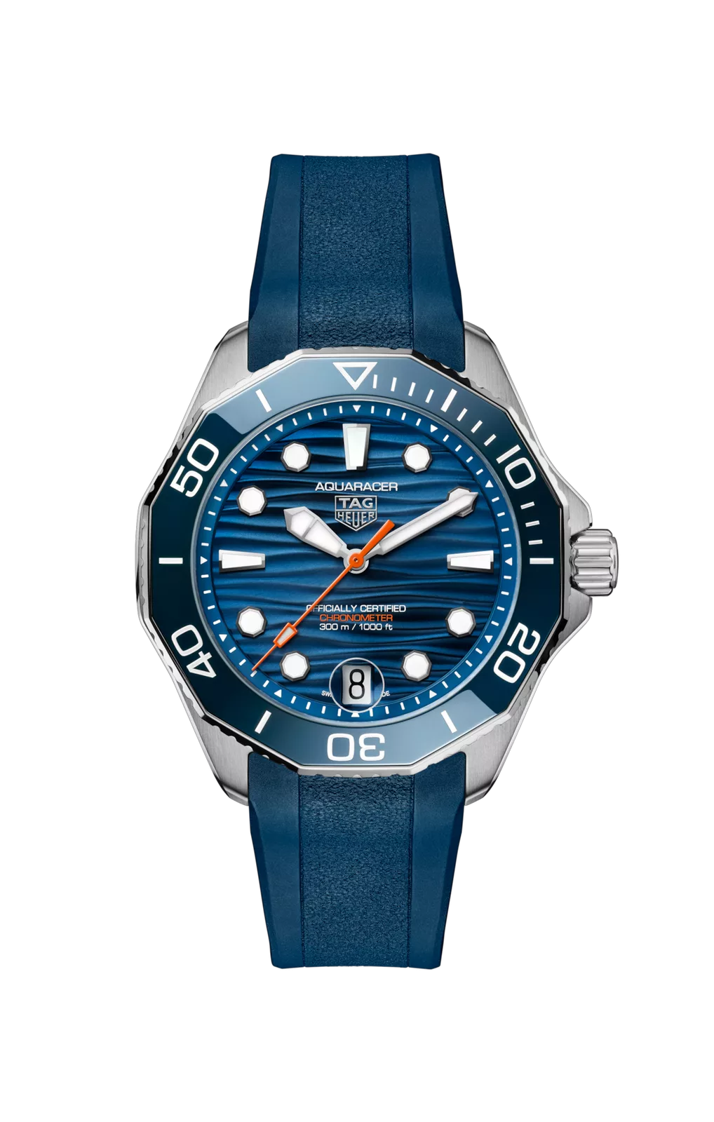 Kişi qol saatı TAG Heuer Aquaracer, donuq/cilalanmış polad, 42 mm — WBP5111FT6259 - Image 6
