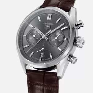 Kişi qol saatı TAG Heuer Carrera, donuq/cilalanmış polad, 42 mm — CBN2012FC6483