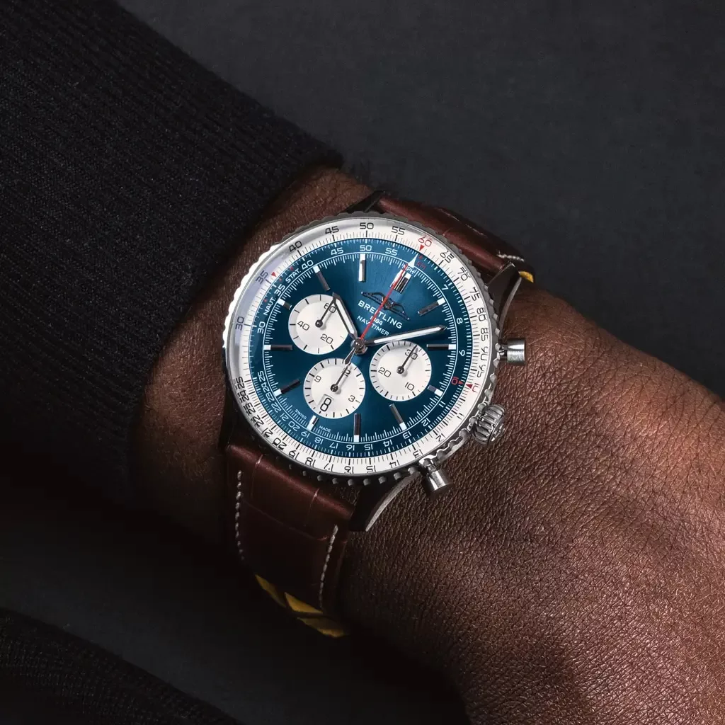 Kişi qol saatı Breitling Navitimer, paslanmayan polad, 46 mm — AB0137211C1P1 - Image 5