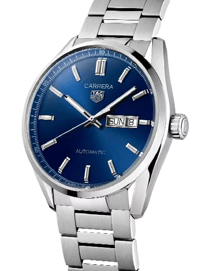 Kişi qol saatı TAG Heuer Carrera, donuq/cilalanmış polad, 41 mm — WBN2012BA0640