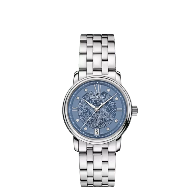 Qadın qol saatı Montblanc Tradition, paslanmayan polad, 32 mm — 131297