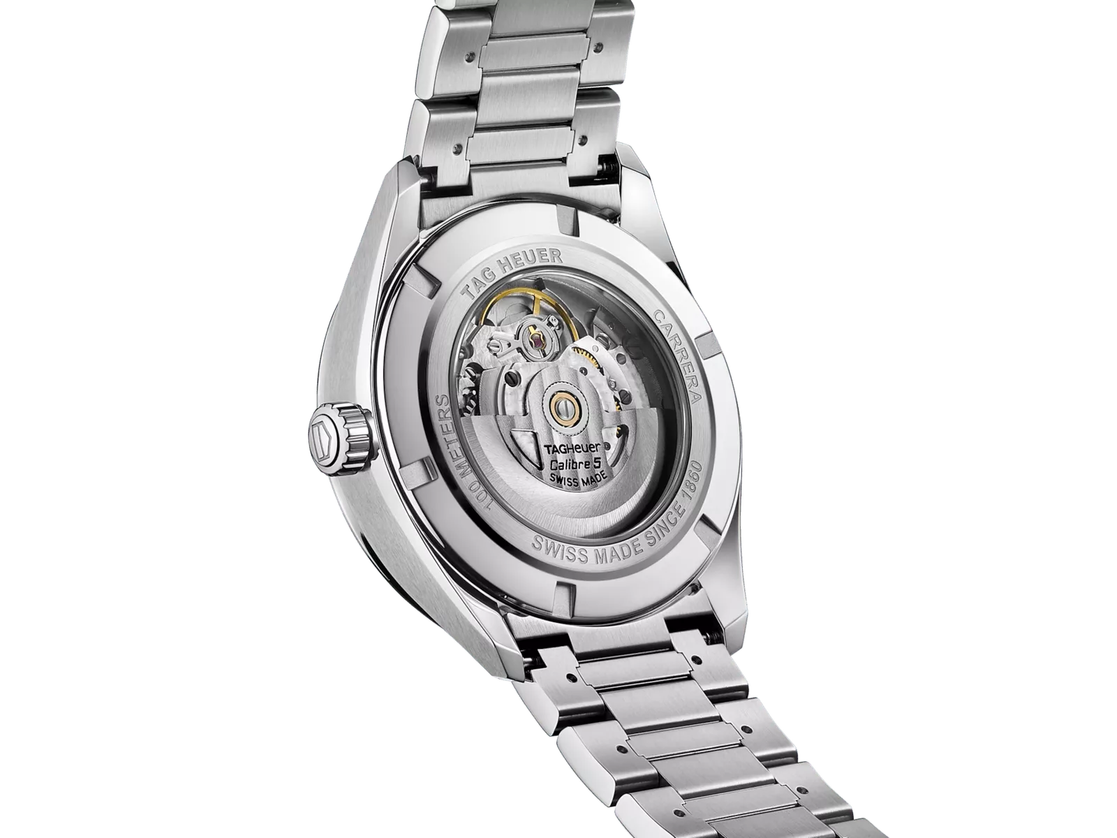 Kişi qol saatı TAG Heuer Carrera, donuq/cilalanmış polad, 41 mm — WBN2012BA0640 - Image 3