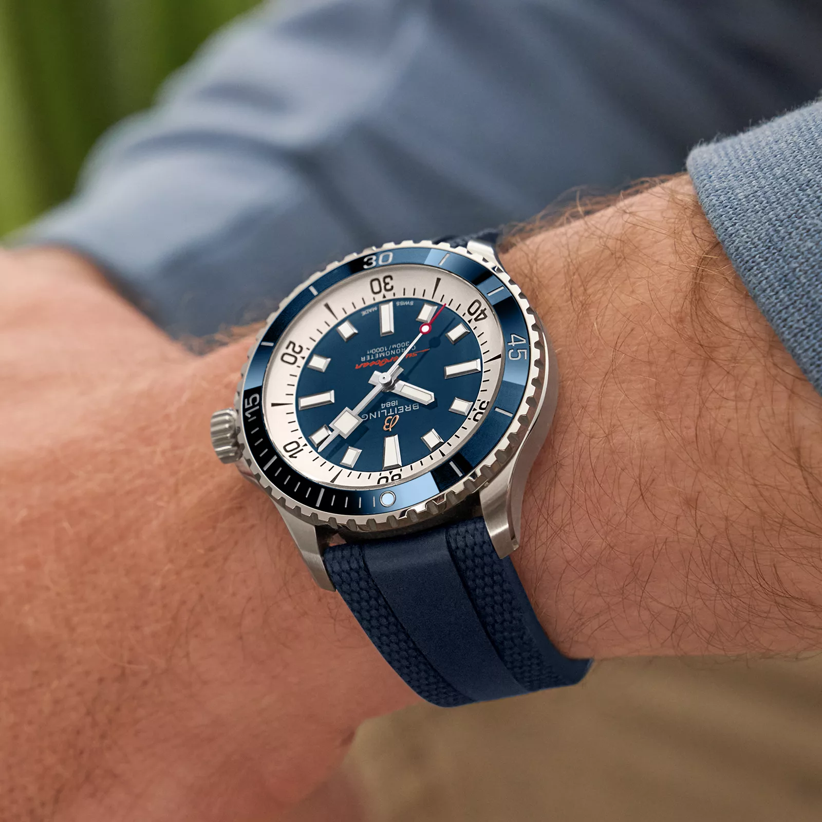 Qadın qol saatı Breitling Superocean, paslanmayan polad, 42 mm — A17375E71C1S1 - Image 5