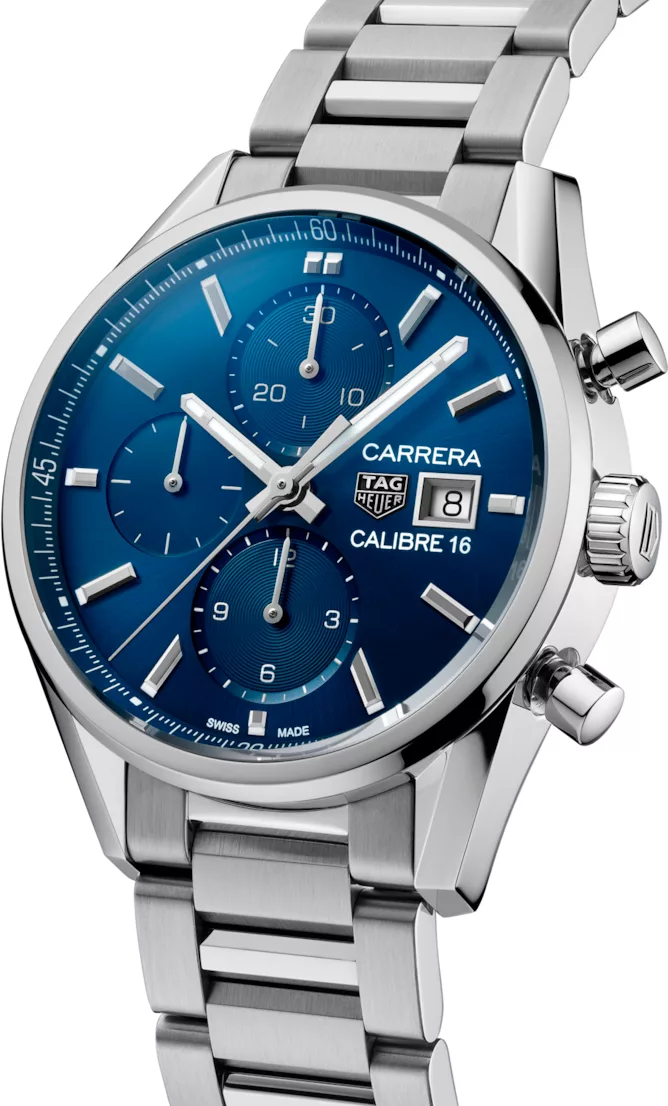 Kişi qol saatı TAG Heuer Carrera, cilalanmış polad, 41 mm — CBK2112BA0715