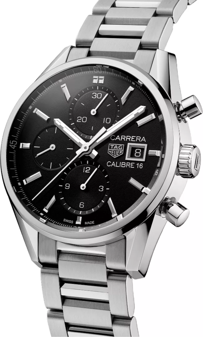 Kişi qol saatı TAG Heuer Carrera, cilalanmış polad, 41 mm — CBK2110BA0715