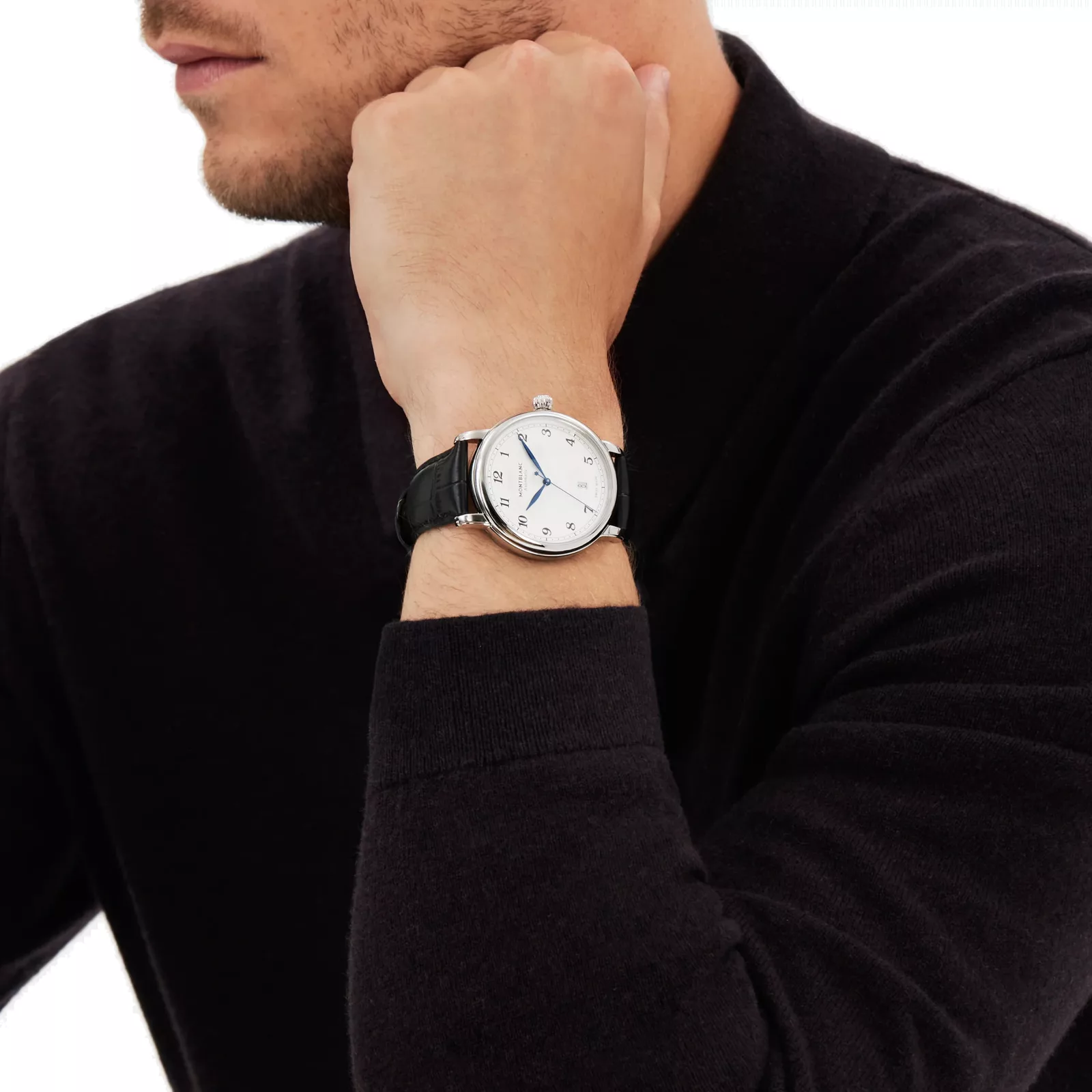 Kişi qol saatı Montblanc Star Legacy, paslanmayan polad, 42 mm — 128681 - Image 3