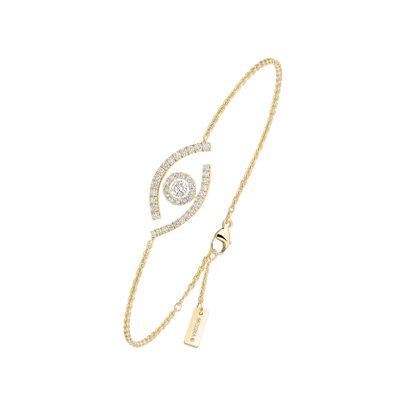 Bilərzik Messika Lucky Eye, sarı qızıl, brilyant — 10035YG
