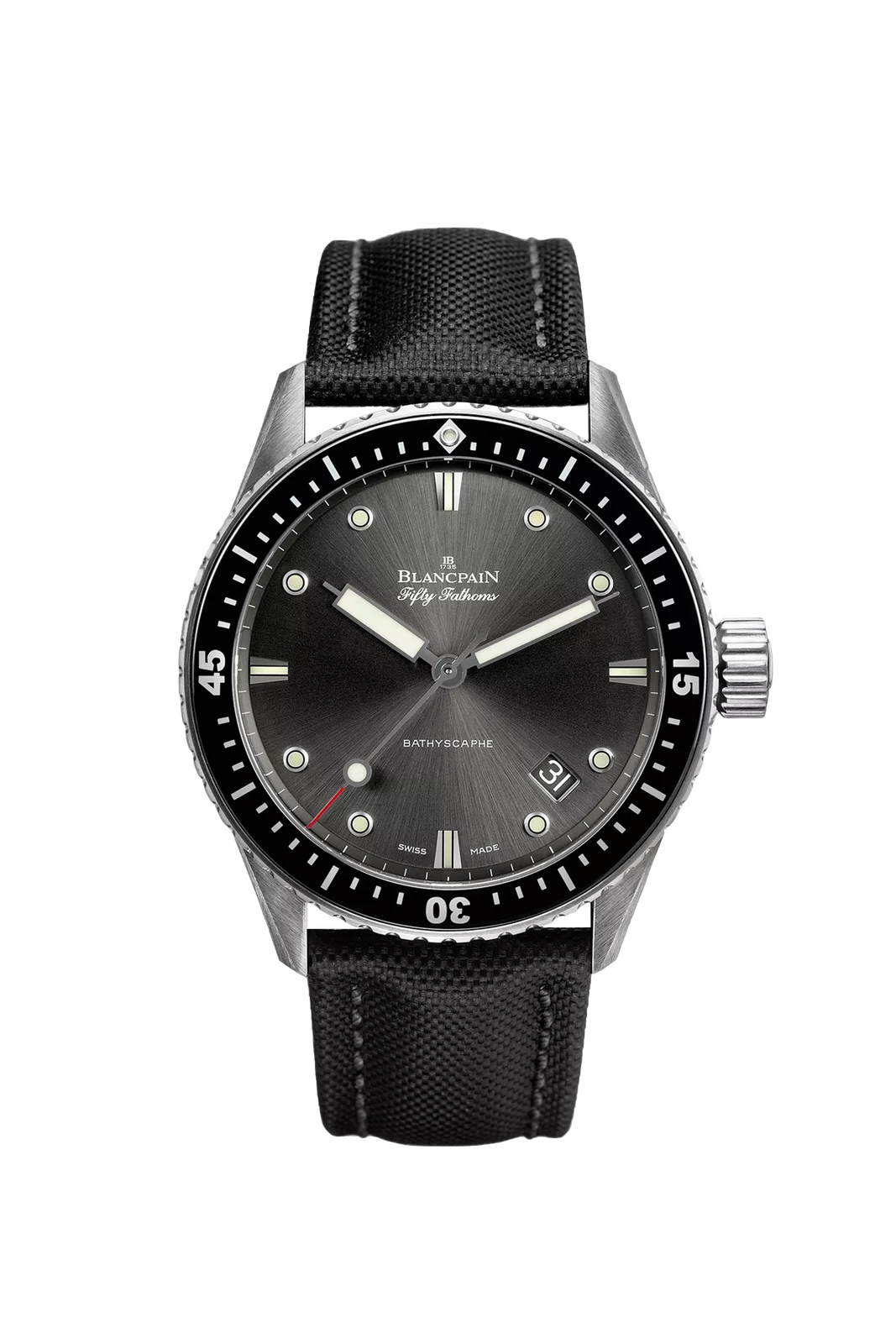 Kişi qol saatı Blancpain The fifty fathoms, polad, 43 mm — 50001110B52A
