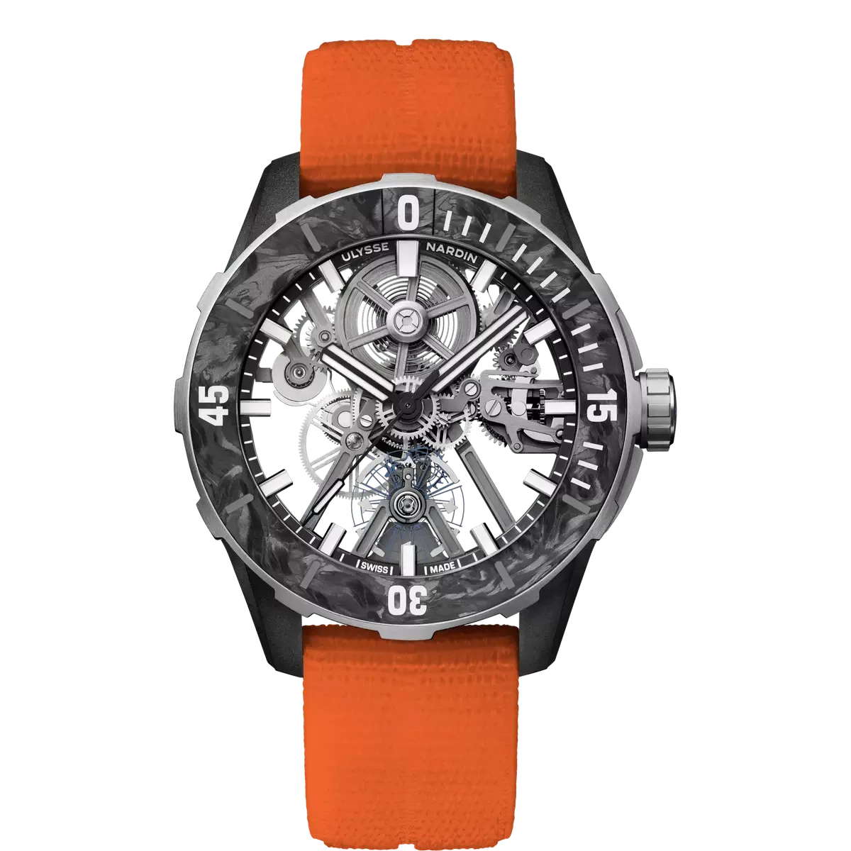 Kişi qol saatı Ulysse Nardin Diver, titan / pa6 / karbon lif, 44 mm — 37431702A0A