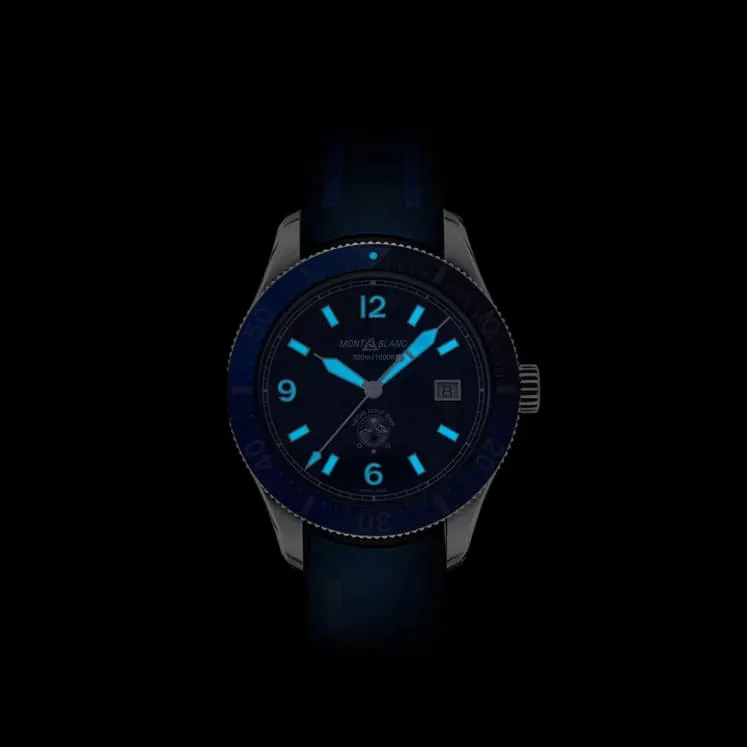 Kişi qol saatı Montblanc Iced sea, paslanmayan polad, 41 mm — 129370 - Image 7