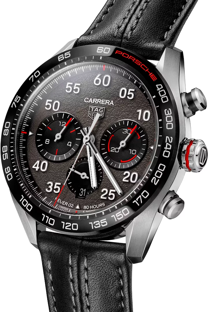 Kişi qol saatı TAG Heuer Carrera, donuq/cilalanmış polad, 44 mm — CBN2A1FFC6492