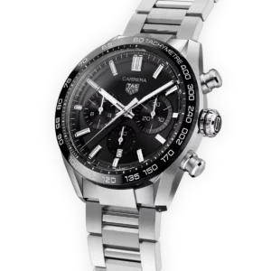 Kişi qol saatı TAG Heuer Carrera, donuq/cilalanmış polad və keramika, 44 mm — CBN2A1BBA0643