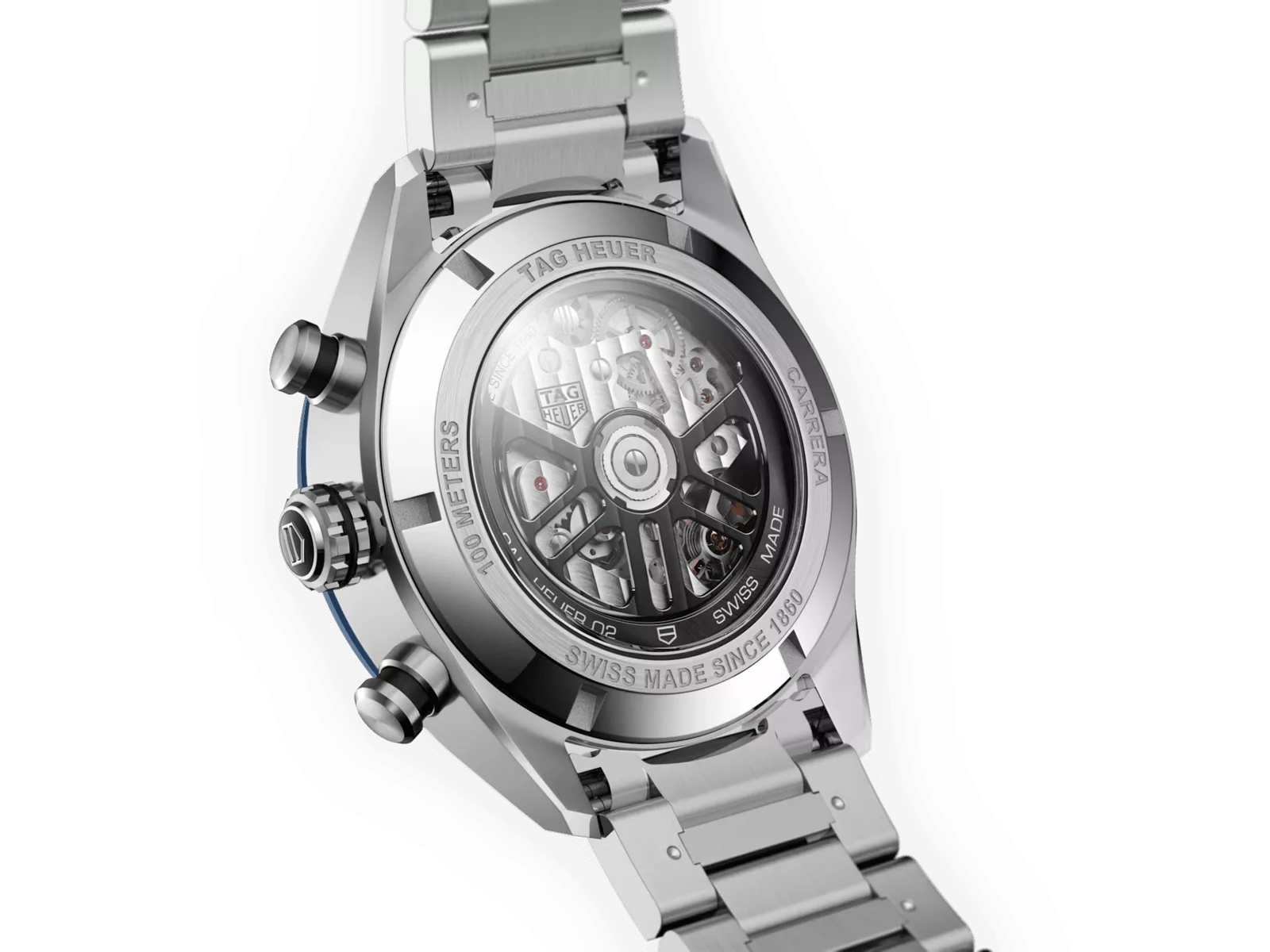 Kişi qol saatı TAG Heuer Carrera, donuq/cilalanmış polad və keramika, 44 mm — CBN2A1ABA0643 - Image 3