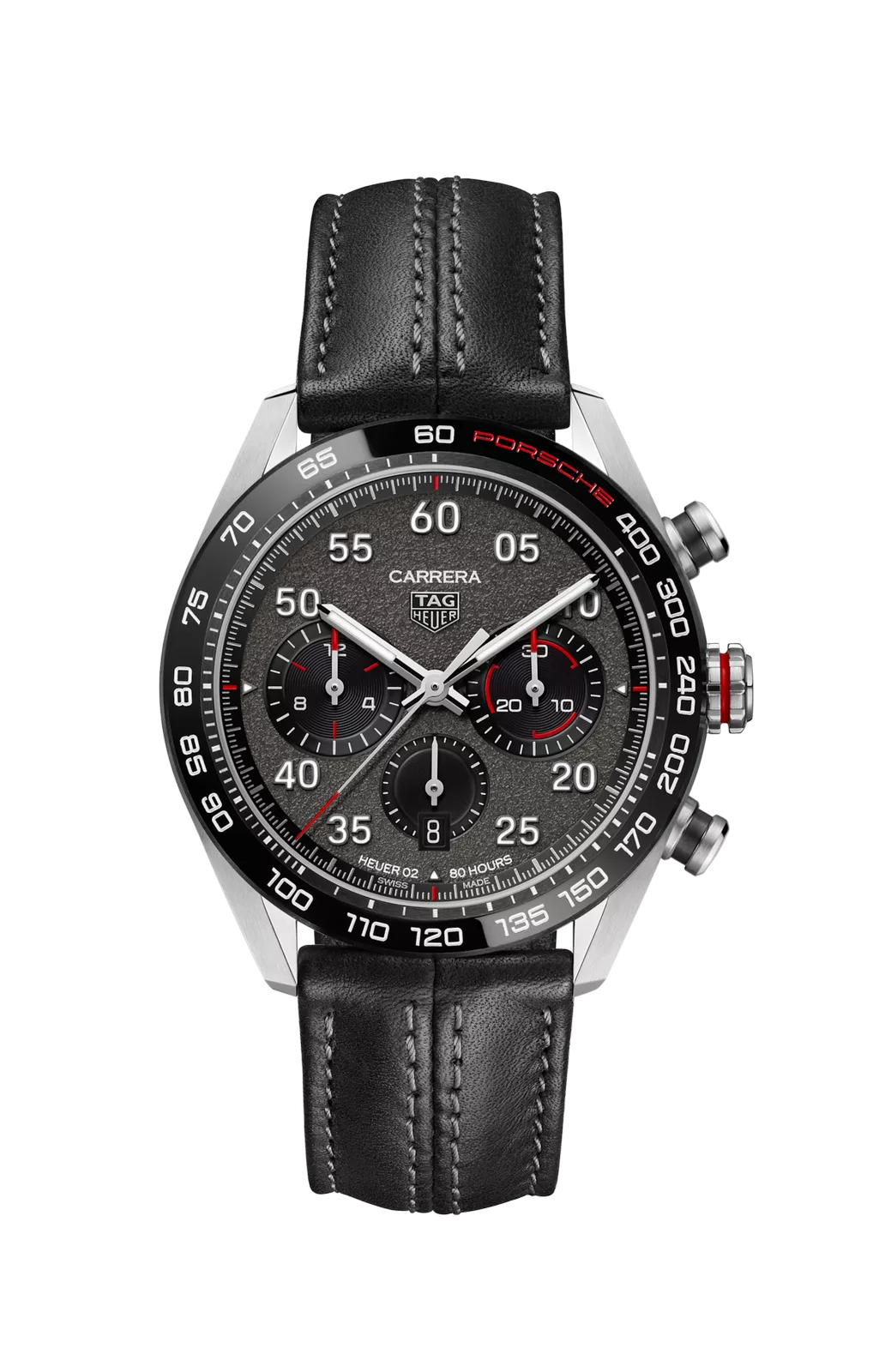 Kişi qol saatı TAG Heuer Carrera, donuq/cilalanmış polad, 44 mm — CBN2A1FFC6492 - Image 6