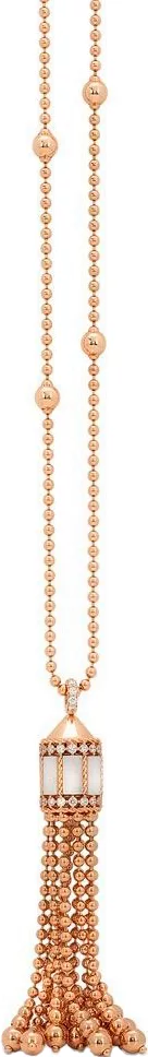 Boyunbağı Roberto Coin Art Deco, çəhrayı qızıl, brilyant, yaqut (2; 0.03) — ADV888CL189102R