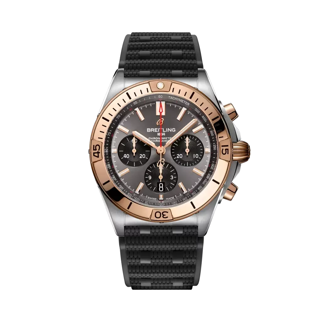 Kişi qol saatı Breitling Chronomat, paslanmayan polad və 18k qırmızı qızıl, 42 mm — UB0134101B1S1
