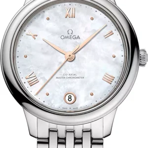 Qadın qol saatı Omega De Ville, polad, 34 mm — 43410342005001