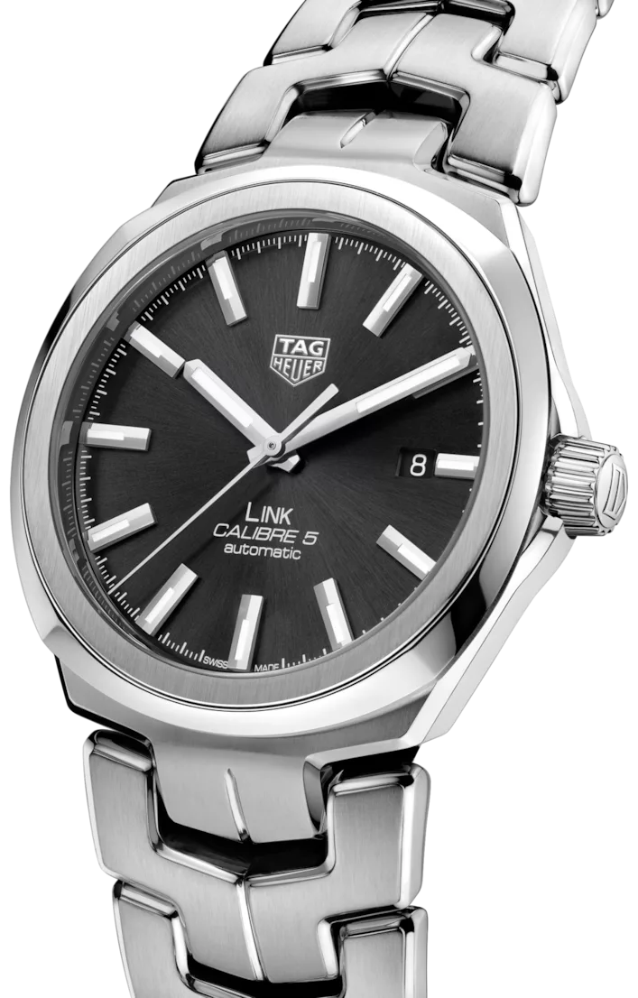 Kişi qol saatı TAG Heuer Link, donuq/cilalanmış polad, 41 mm — WBC2110BA0603