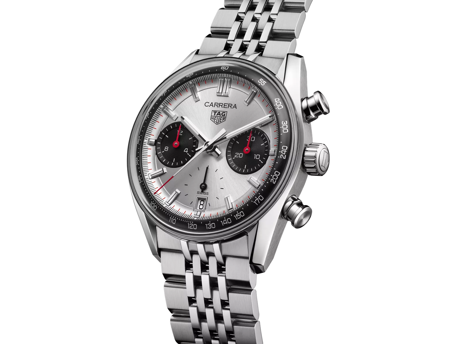 Qol saatı TAG Heuer Carrera, donuq/cilalanmış polad, 39 mm — CBS2216BA0048