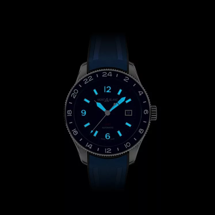 Kişi qol saatı Montblanc 1858, paslanmayan polad, 42 mm — 129617 - Image 5