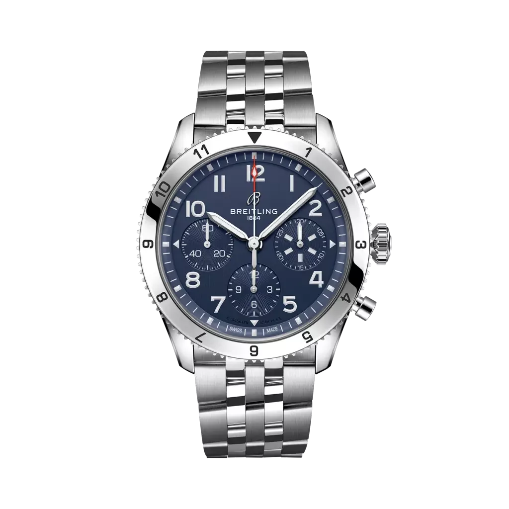 Kişi qol saatı Breitling Classİc AVI, paslanmayan polad, 42 mm — A233801A1C1A1