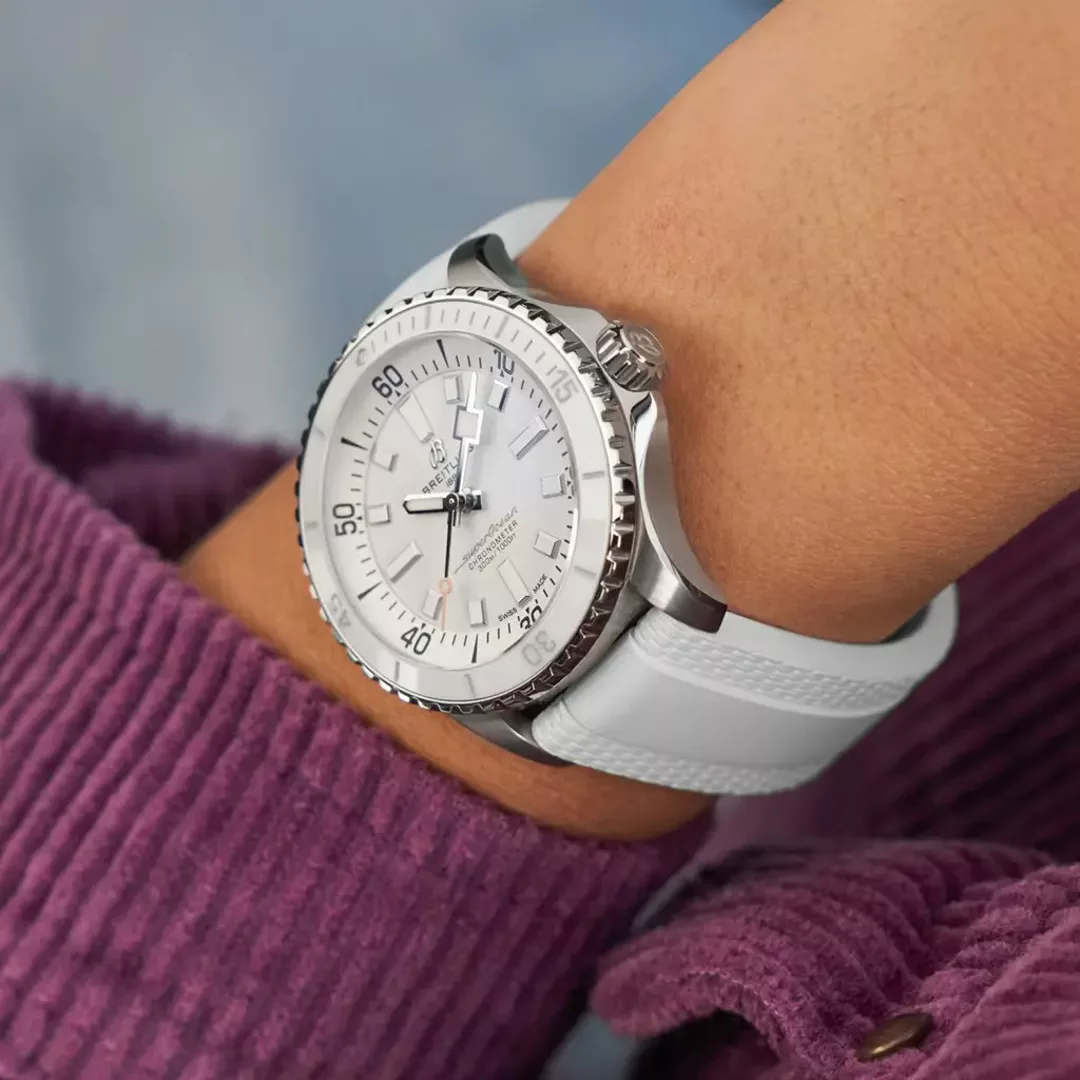 Qadın qol saatı Breitling Superocean, paslanmayan polad, 36 mm — A17377211A1A1 - Image 5
