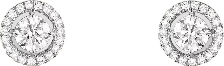 Sırğalar Messika Joy, ağ qızıl, brilyant — 04445WG