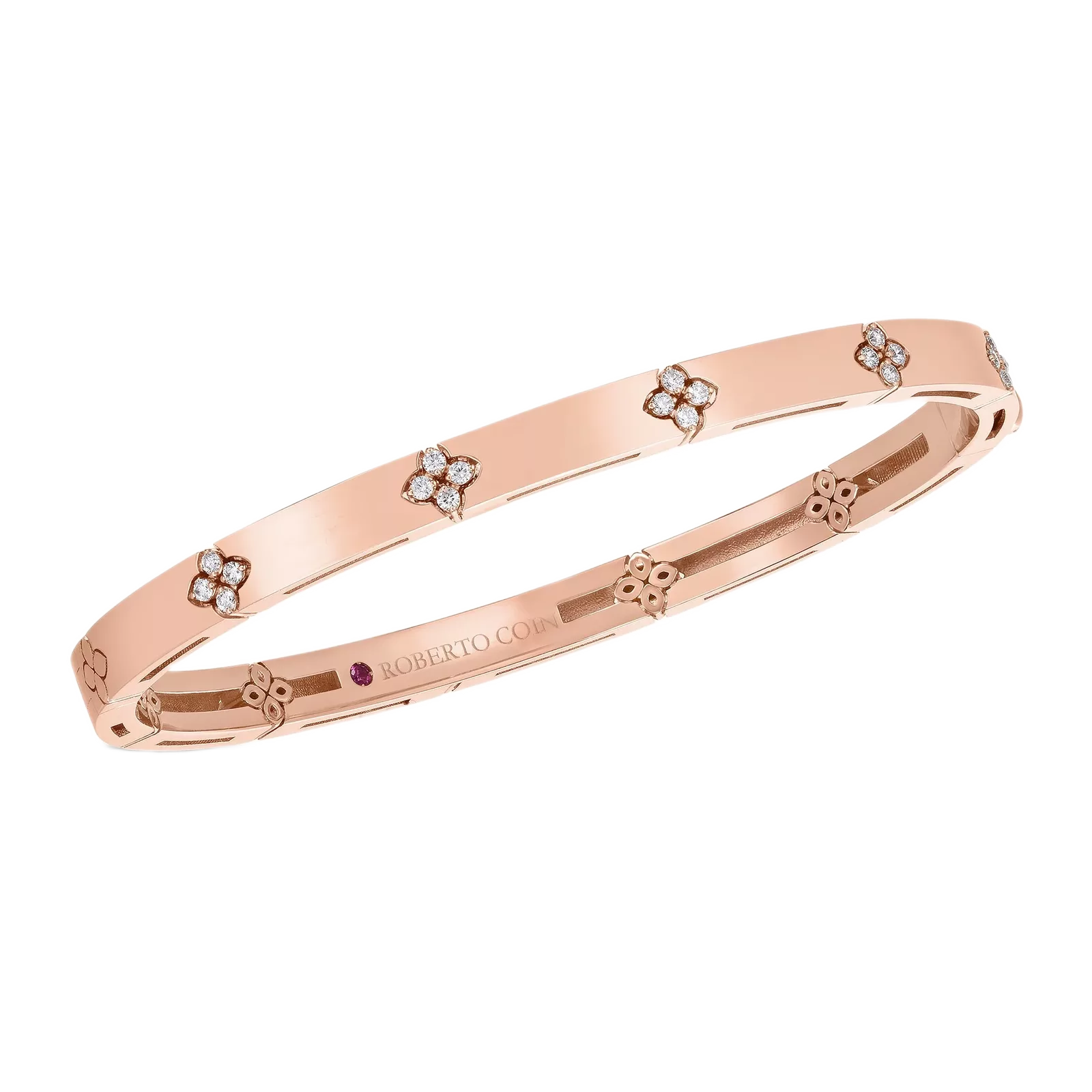 Bilərzik Roberto Coin Love in Verona, çəhrayı qızıl, brilyant — ADR888BA201302R