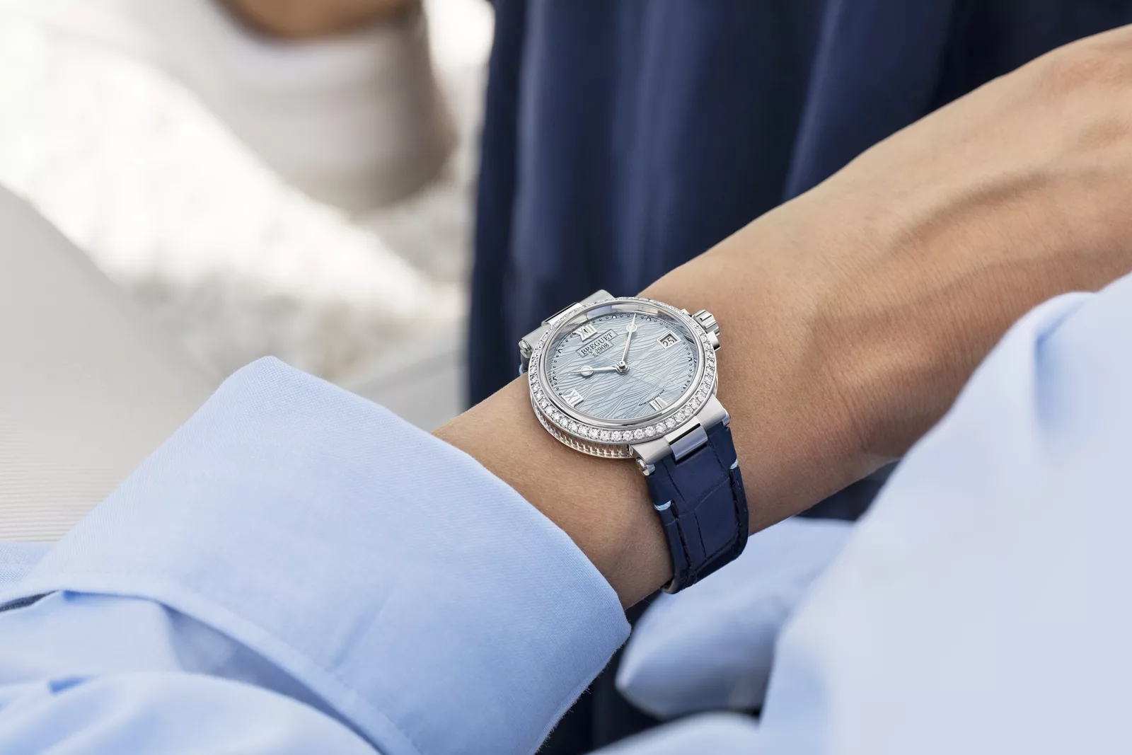 Qadın qol saatı Breguet Marine, polad, 33,8 mm — 9518ST5W984D000 - Image 3