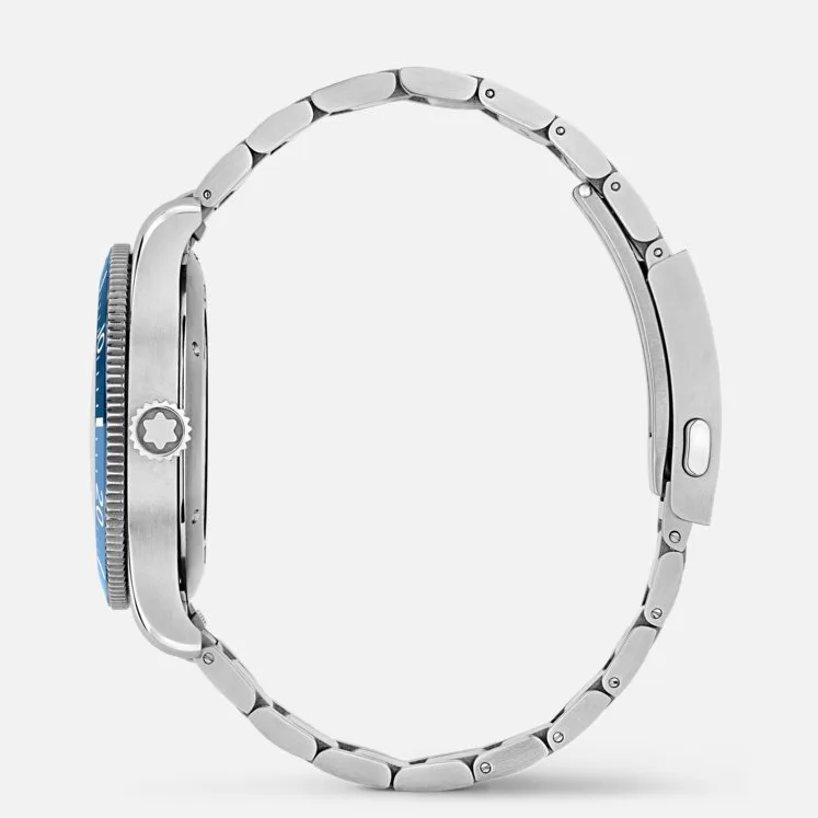 Kişi qol saatı Montblanc Iced sea, paslanmayan polad, keramika, 41 mm — 129369 - Image 3