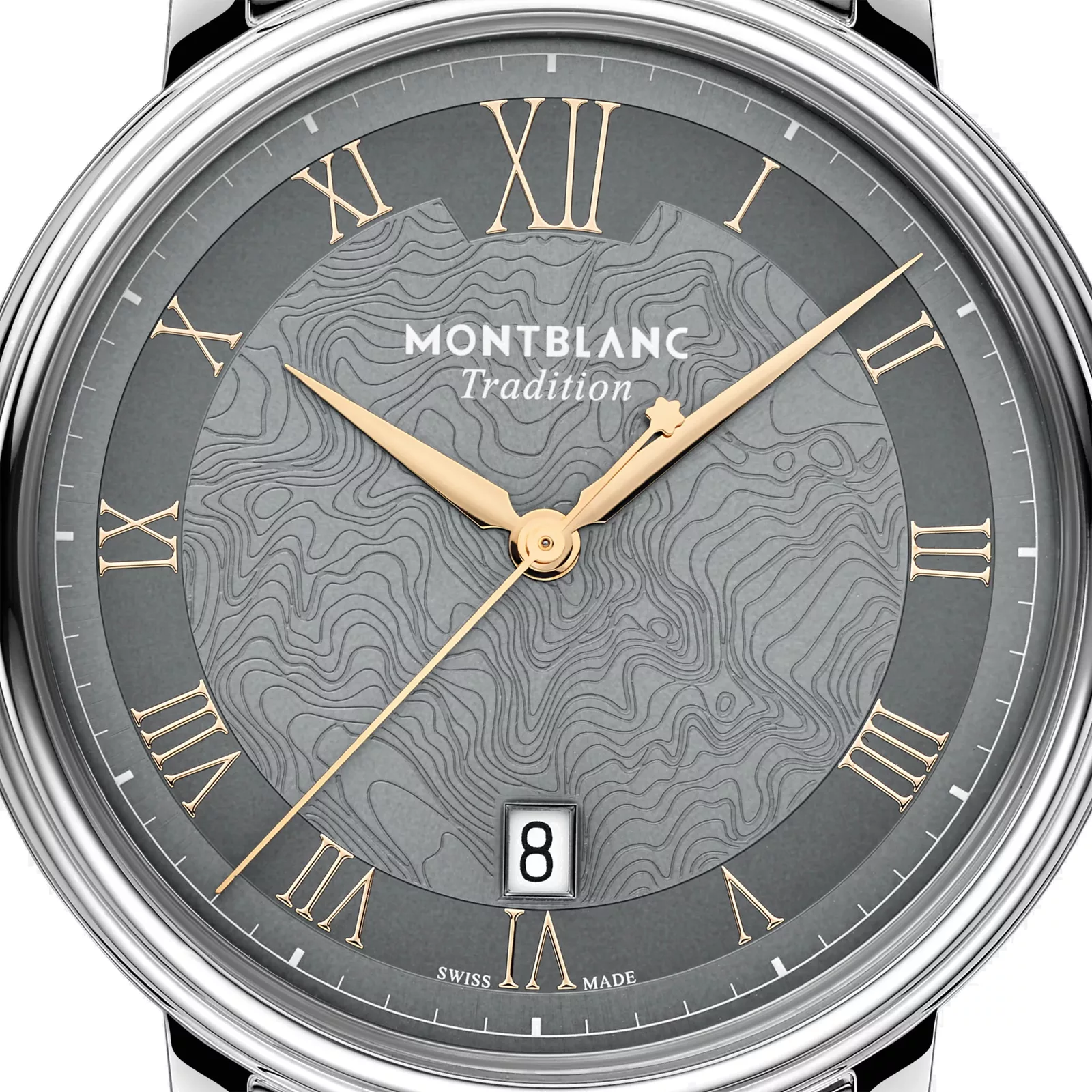 Kişi qol saatı Montblanc Tradition, paslanmayan polad, 40 mm — 132433 - Image 6