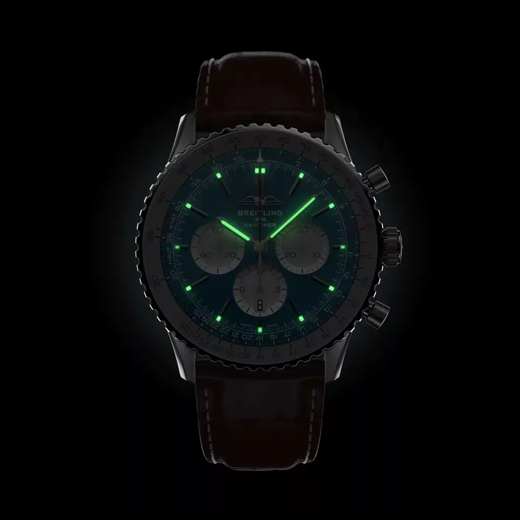 Kişi qol saatı Breitling Navitimer, paslanmayan polad, 46 mm — AB0137211C1P1 - Image 6