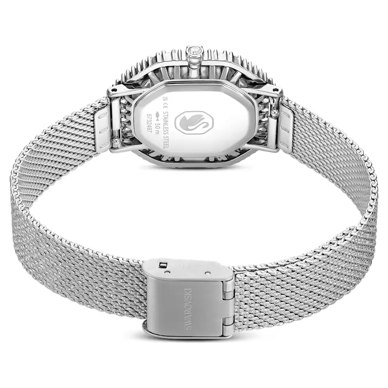 Qadın qol saatı Swarovski, paslanmayan polad, 30 x 25 mm — 5732498 - Image 3